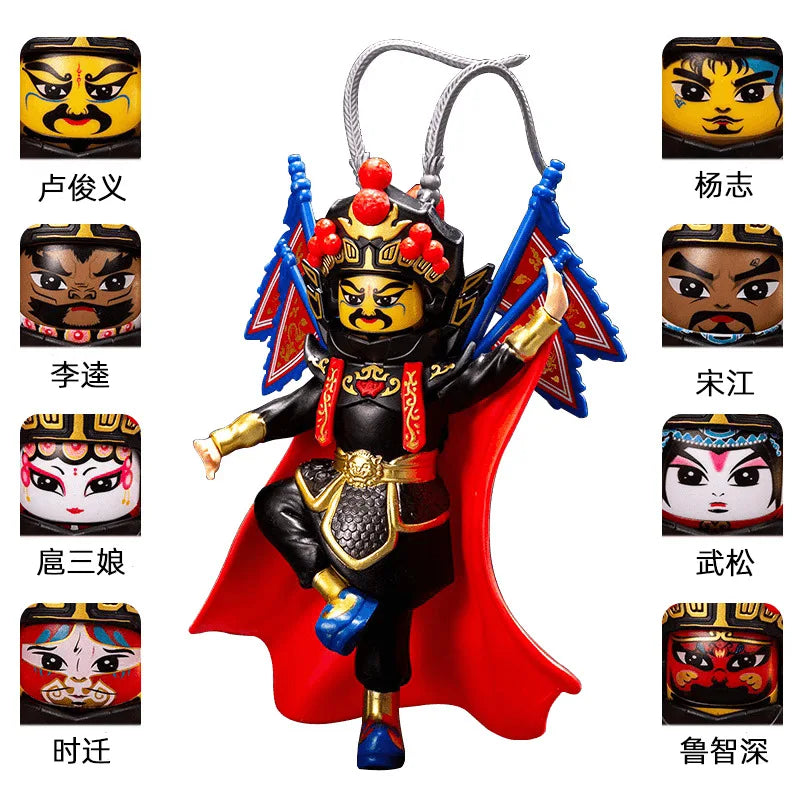 KTM-707667 Chinese Face-Changing Opera Doll Action Figure - Peking Mask PVC Model
