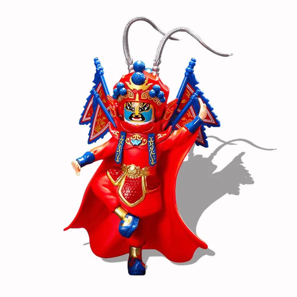 KTM-707667 Chinese Face-Changing Opera Doll Action Figure - Peking Mask PVC Model