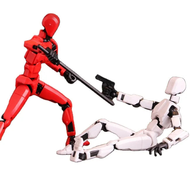 KTM-727379 Movable 3D Dummy Robot Anime Action Figure - PVC Multifunctional Fidget Toy for Kids with Autism
