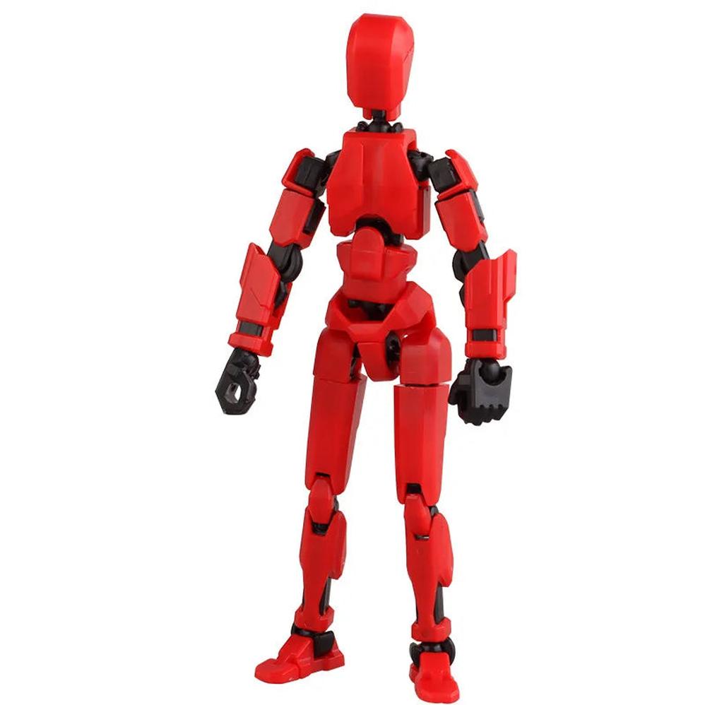 KTM-727379 Movable 3D Dummy Robot Anime Action Figure - PVC Multifunctional Fidget Toy for Kids with Autism