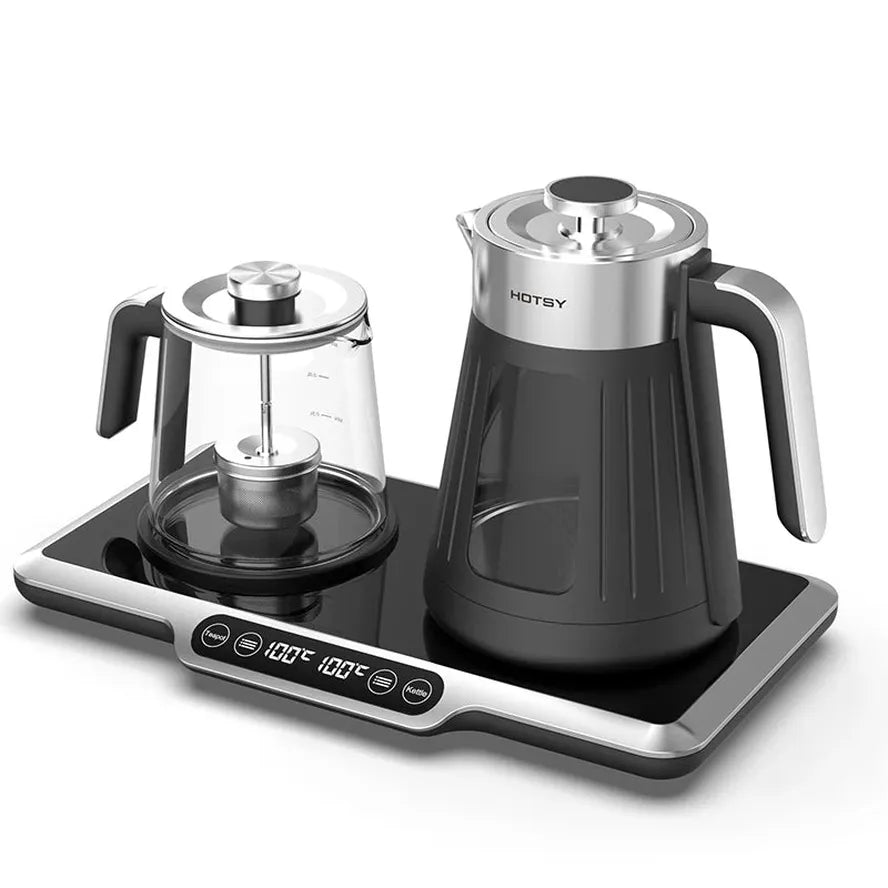KTM-762131 2.6L Electric Glass Kettle with Double Layers and Digital Keep Warm Function
