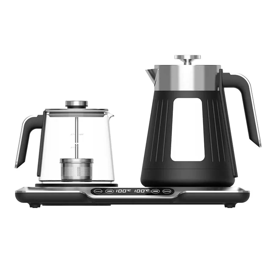 KTM-762131 2.6L Electric Glass Kettle with Double Layers and Digital Keep Warm Function