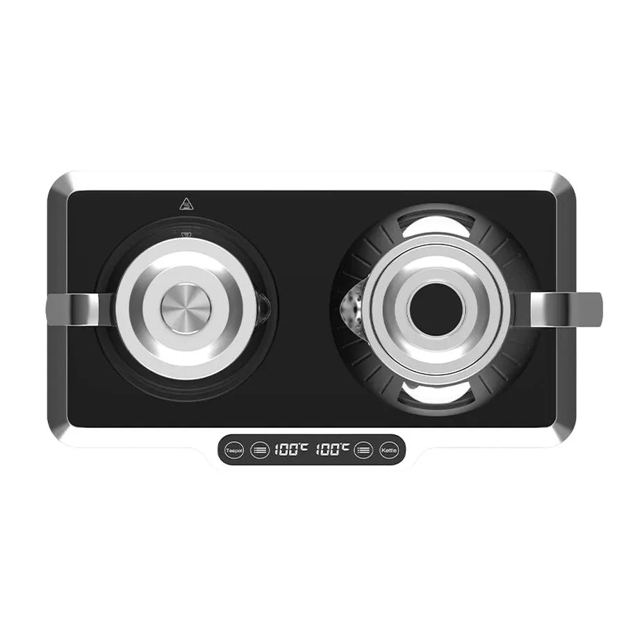KTM-762131 2.6L Electric Glass Kettle with Double Layers and Digital Keep Warm Function