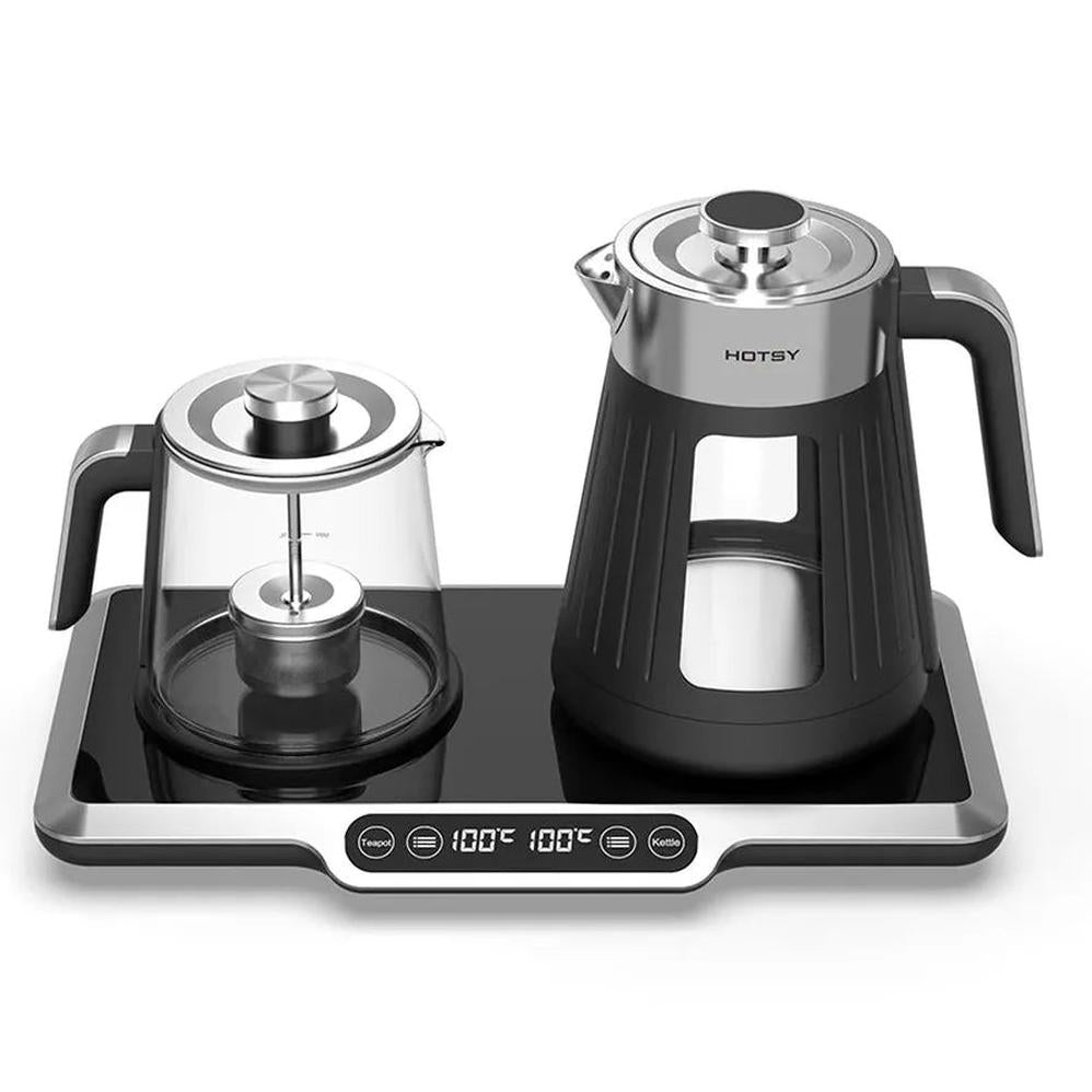 KTM-762131 2.6L Electric Glass Kettle with Double Layers and Digital Keep Warm Function
