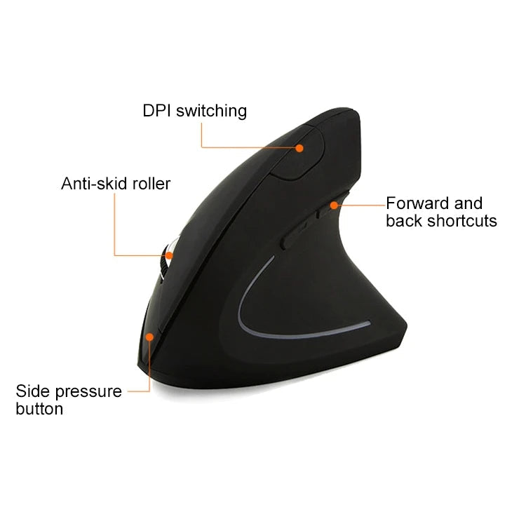 KTM-776723 Ergonomic Wireless Vertical Mouse with Adjustable DPI for Comfort and Ease of Navigation