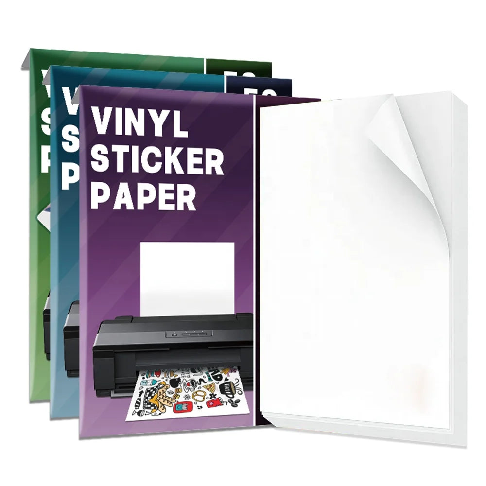 KTM-802195 Custom Printable Matte A4 and Glossy A3 Waterproof Inkjet Vinyl Sticker Paper
