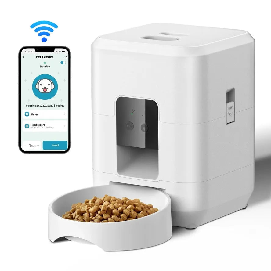 KTM-808851 Automatic 2L Pet Feeder with APP Control for Timed Dry Food Dispensing