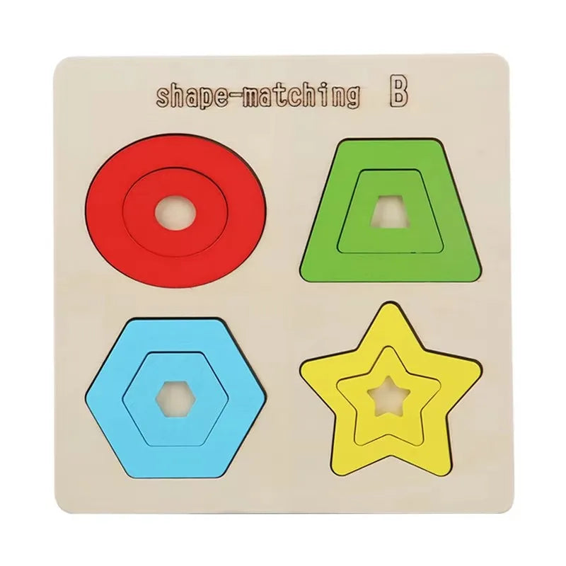 KTM-815763 Montessori Wooden Learning Aids - Educational Sensory Toys for Preschool Development