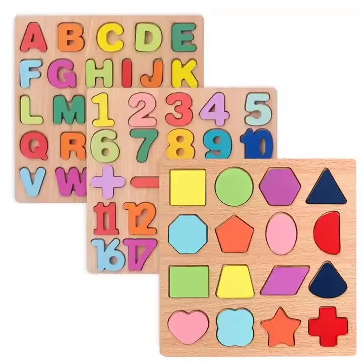 KTM-815763 Montessori Wooden Learning Aids - Educational Sensory Toys for Preschool Development