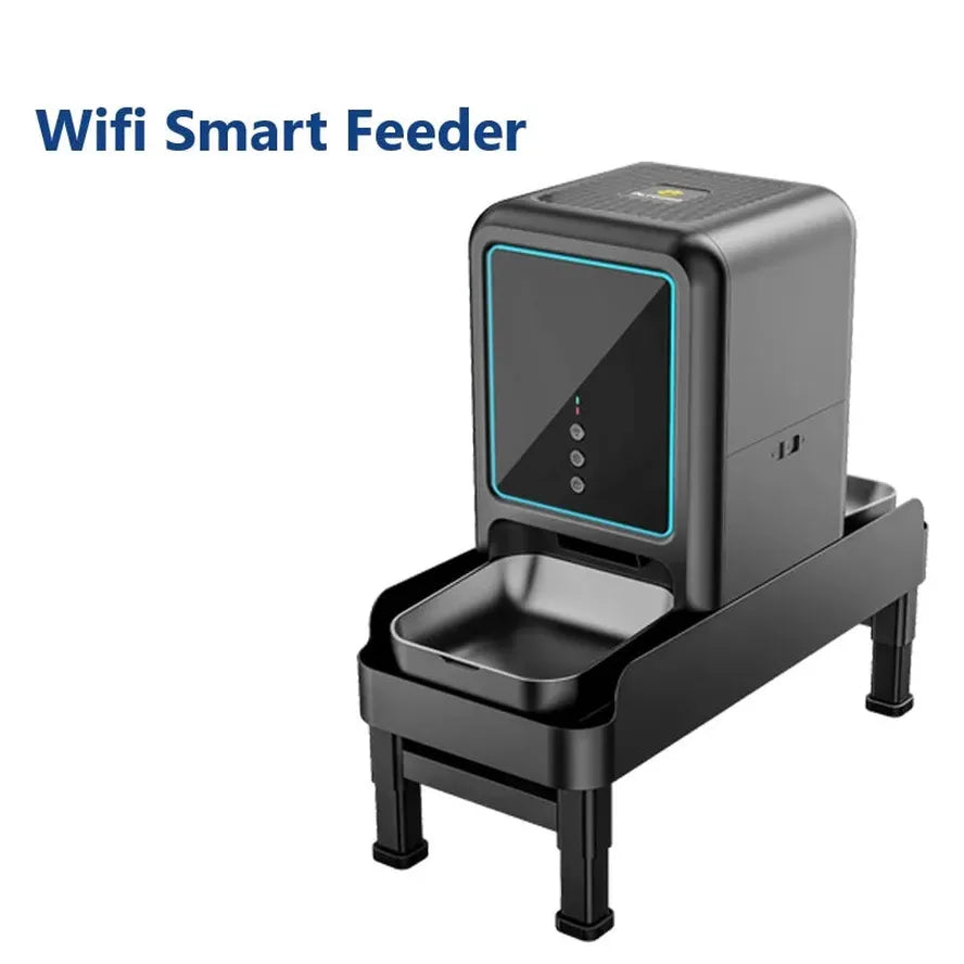 KTM-821971 Automatic 15L Pet Feeder with Remote App and LCD Display for Dogs and Cats