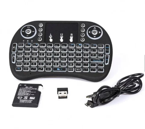 KTM-853395 Compact Wireless Keyboard with Touchpad and 2.4GHz Air Mouse Functionality