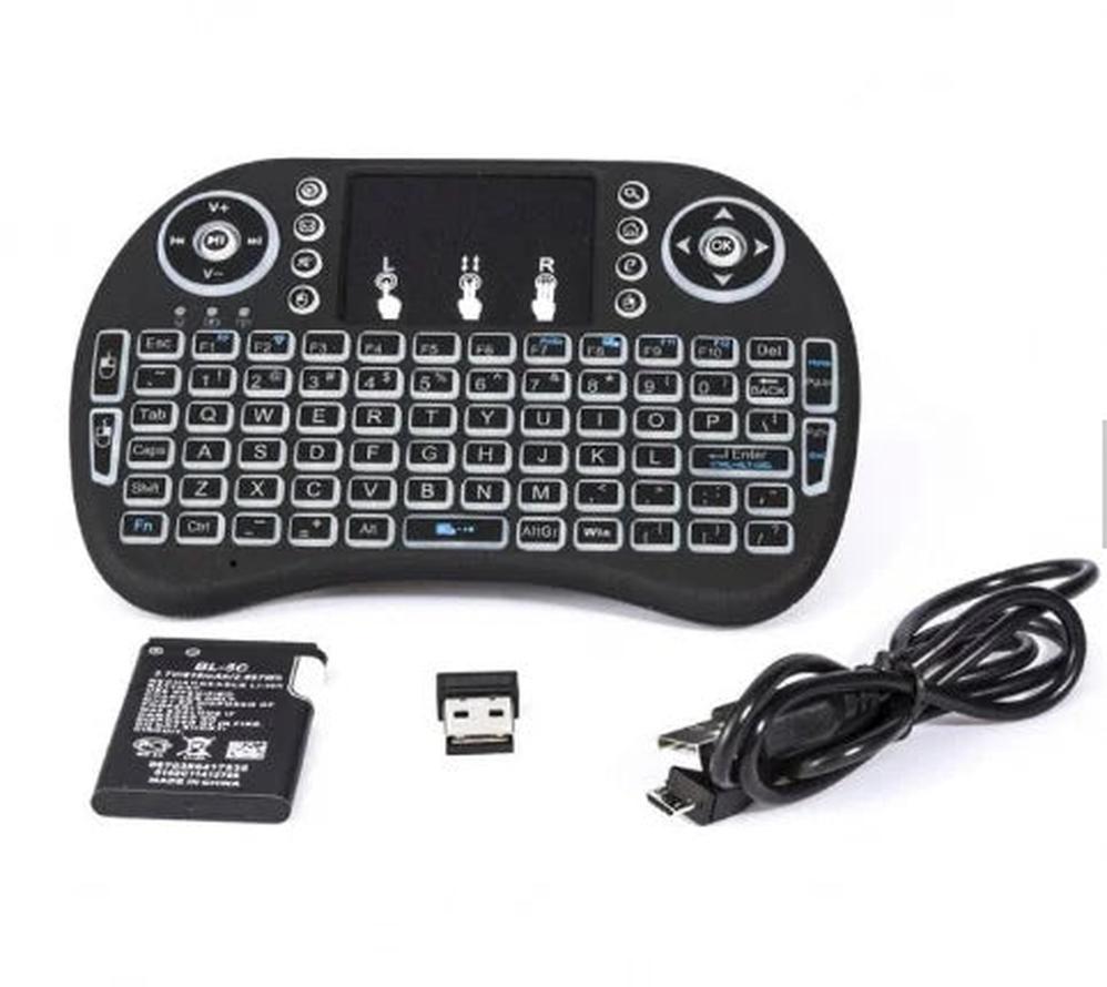 KTM-853395 Compact Wireless Keyboard with Touchpad and 2.4GHz Air Mouse Functionality