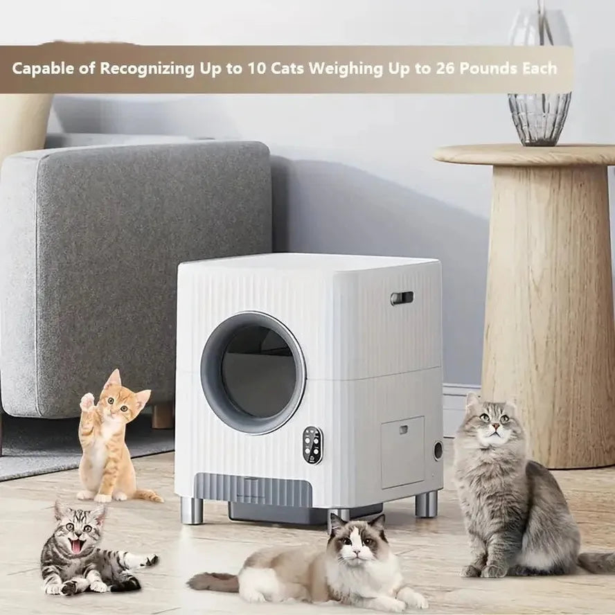 KTM-863059 Automatic Self-Cleaning Cat Litter Box with App Control and Video Monitoring