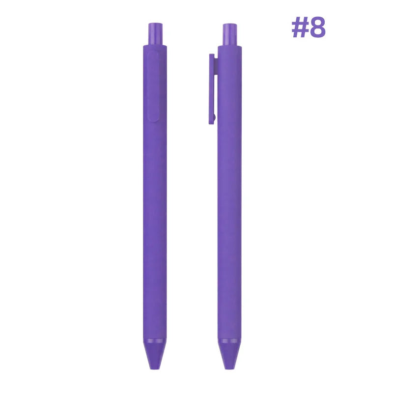 KTM-864979 Custom Logo Printed Retractable Ballpoint Pen with Soft Rubber Grip in Multiple Colours