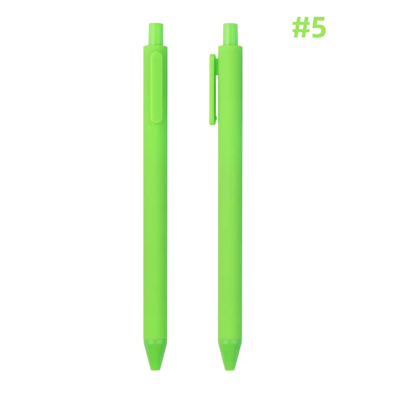 KTM-864979 Custom Logo Printed Retractable Ballpoint Pen with Soft Rubber Grip in Multiple Colours