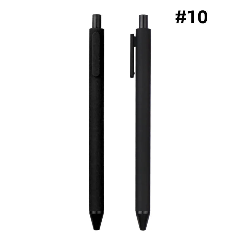 KTM-864979 Custom Logo Printed Retractable Ballpoint Pen with Soft Rubber Grip in Multiple Colours