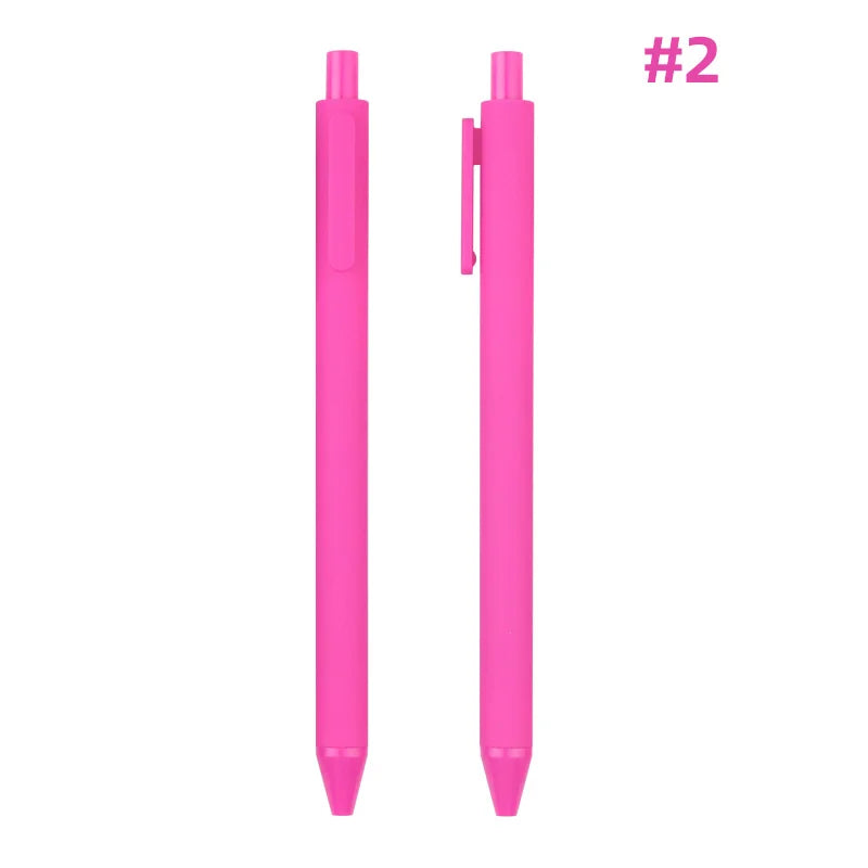 KTM-864979 Custom Logo Printed Retractable Ballpoint Pen with Soft Rubber Grip in Multiple Colours
