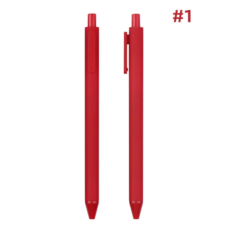 KTM-864979 Custom Logo Printed Retractable Ballpoint Pen with Soft Rubber Grip in Multiple Colours