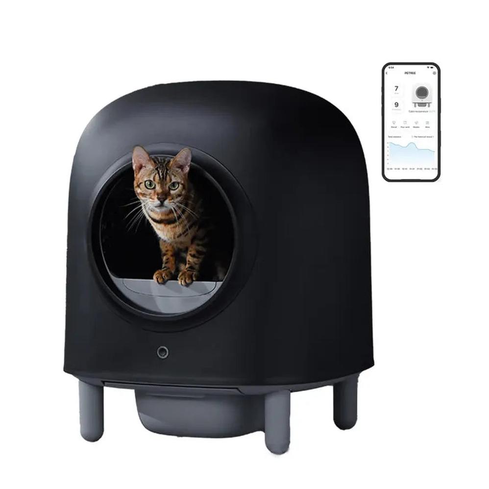 KTM-898323 Automatic Self-Cleaning Cat Litter Box with APP Control for Hassle-Free Maintenance