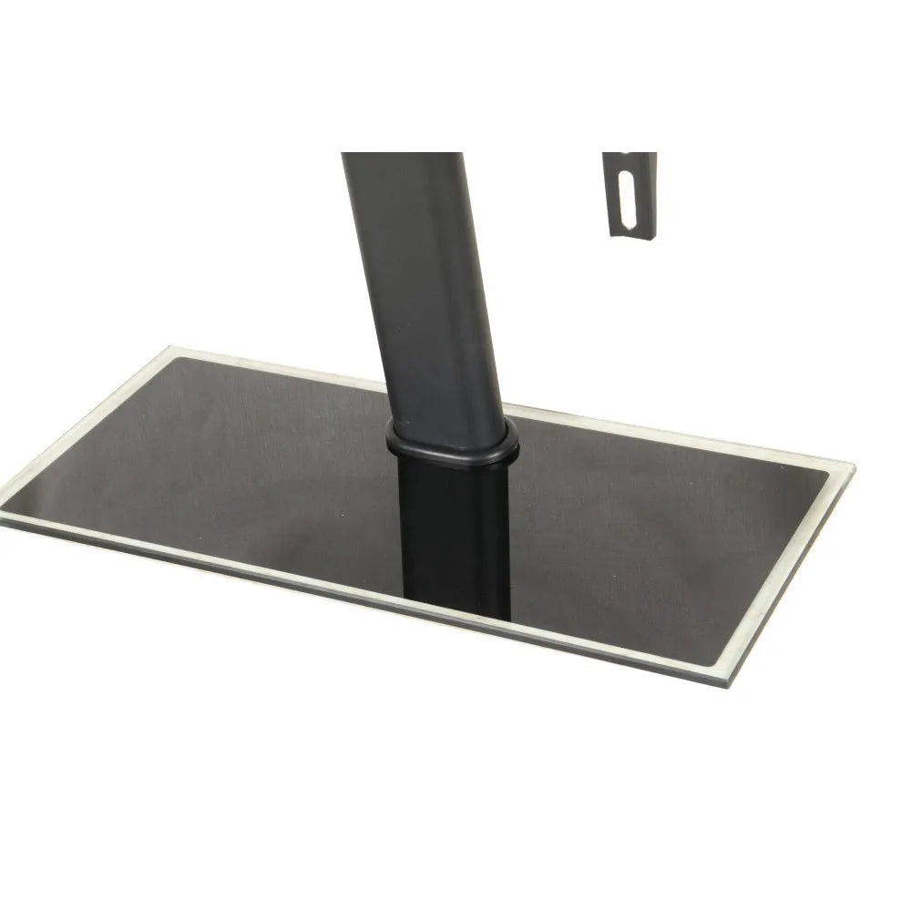 KTM-916691 Tempered Glass Base TV Stand for Flat Screen LCD Monitors - Adjustable Mount Desk Bracket