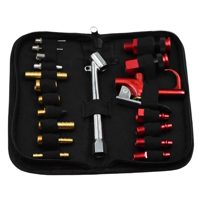 KTM-922515 19-Piece Air Tool and Accessories Kit with Impact Wrench and Storage Case