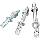 KTM-953107 316 Stainless Steel Wedge Anchor Bolts for Concrete - M6, M8, M10 with Hex Washer Nut, Galvanized Finish