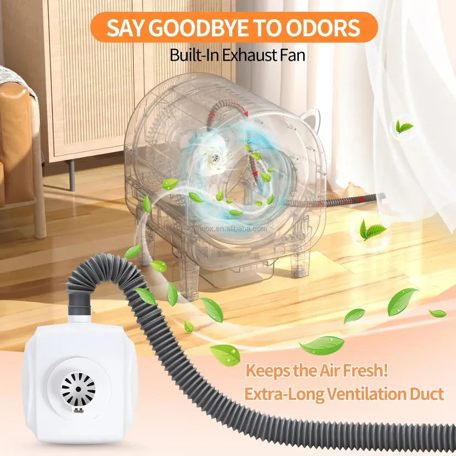 KTM-973395 Automatic Self-Cleaning Cat Litter Box with Tuya App Control