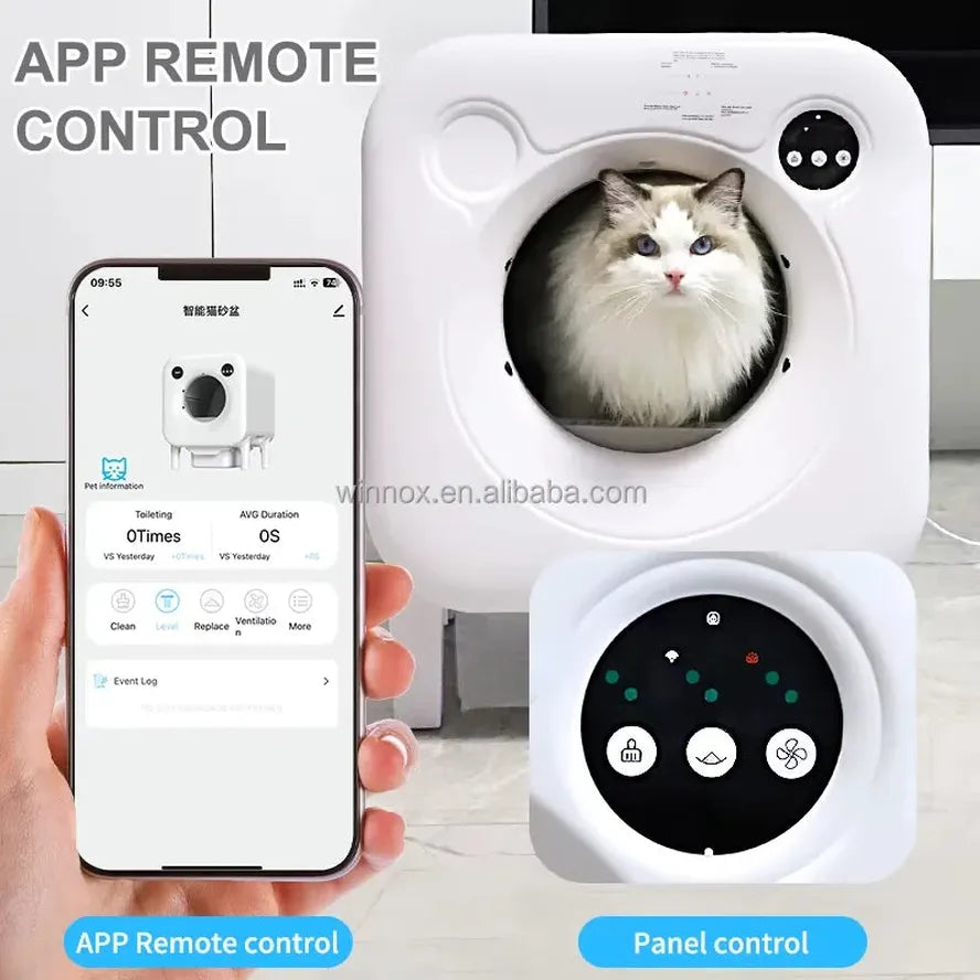 KTM-973395 Automatic Self-Cleaning Cat Litter Box with Tuya App Control