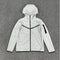 KTM-014355 Men's Plus Size Sports Hoodie Long Sleeved Zippered Jacket Thick Trench Coat for Winter Clothing Men's Coats