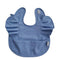 KTM-028819 2022 Hot Sell Customized Washable Waterproof Baby Bib for Feeding PU Big Pocket Polyester
