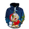 KTM-033363 Christmas Sweatshirt Long Sleeves Hoodie 3D Printed Casual Hooded Sweatshirt OEM Custom logo Clothing