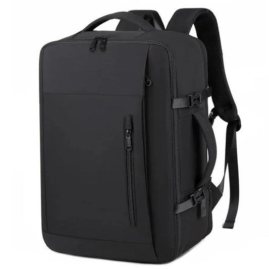 KTM-034451 Waterproof 16.5 Inch Laptop Backpack with USB Port for Men - Black Business Computer Bag