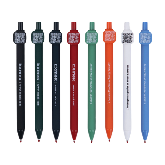 KTM-035475 Customised Plastic Writing Pens in Assorted Colours for Marketing and Office Use