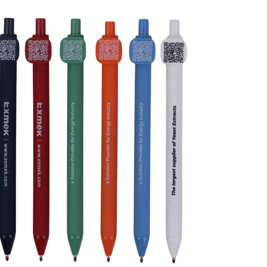 KTM-035475 Customised Plastic Writing Pens in Assorted Colours for Marketing and Office Use
