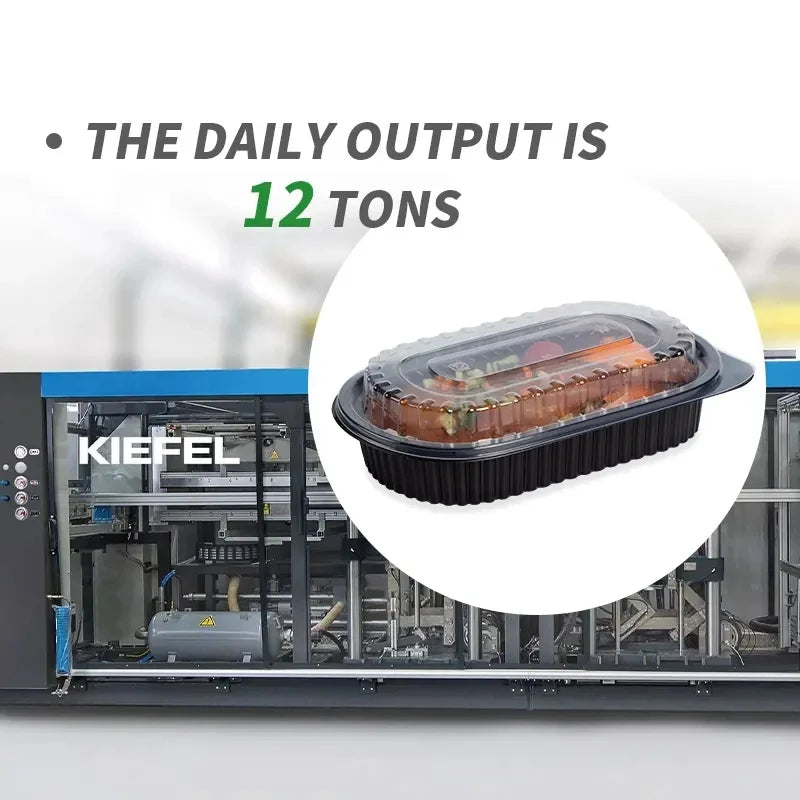 KTM-043987 Microwavable Clear Plastic Food Containers with Lids - Recycled Small Takeout Boxes