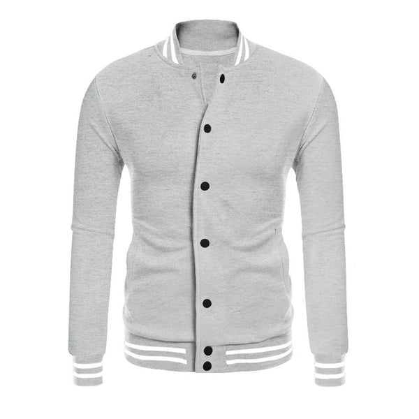 KTM-051155 Men's Customized Baseball Jacket Varsity Messenger With Buttoned Lapel Jacket Bombardment Lightweight Men's Jacket