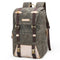 KTM-061523 Vintage Waterproof Waxed Canvas Camera Backpack for Professional Photography