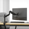 KTM-063955 Height Adjustable Single Gas Spring Monitor Arm for 13-32 Inch Screens with 360° Swivel and C-Clamp/Grommet Installation