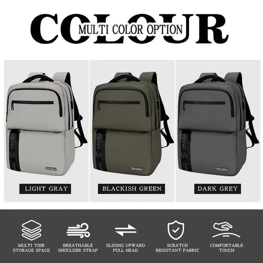 KTM-065299 Waterproof Nylon Laptop Backpack with Custom Logo - 31x18x45cm, Men’s Leisure Fashion Bag