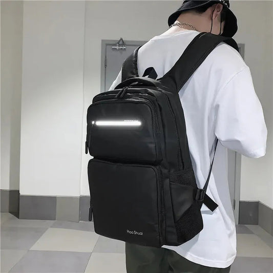KTM-070483 Men's Casual Large Capacity Backpack for School - 17-Inch Fashionable Teenage Bag