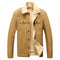 KTM-073235 Velvet Thickened Washed Jacket for Men's Jackets Autumn Winter Jackets Clothing Winter Men's Coats