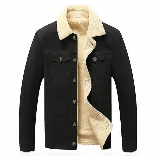 KTM-073235 Velvet Thickened Washed Jacket for Men's Jackets Autumn Winter Jackets Clothing Winter Men's Coats