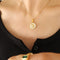 KTM-103251 Designer White Seashell Necklace Woman Gold Plated Stainless Steel Pendant Necklace Jewelry