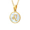 KTM-103251 Designer White Seashell Necklace Woman Gold Plated Stainless Steel Pendant Necklace Jewelry