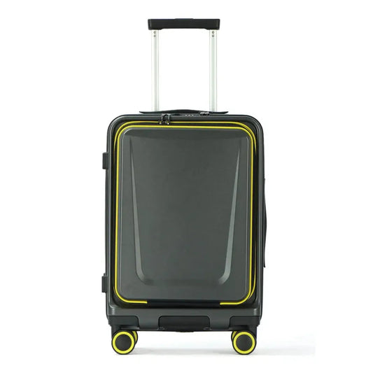 KTM-104723 20" Front Open Travel Trolley Suitcase – 100% Aluminium Carry-On Luggage