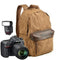KTM-114003 Custom Design Waterproof Canvas Backpack for Video Camera with Zipper Closure and Durable Polyester Lining