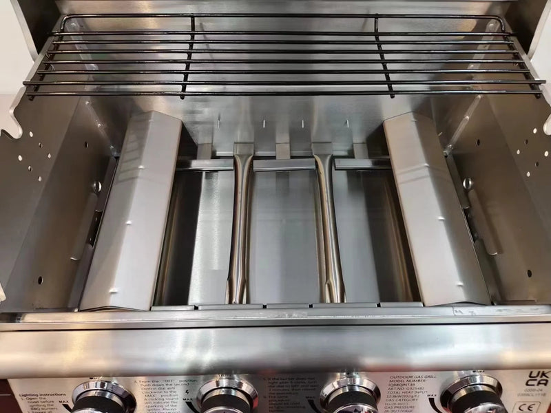 KTM-126739 Built-in Propane BBQ Gas Grill Smoker - Heavy Duty Stainless Steel for Outdoor Kitchen