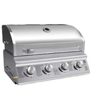 KTM-126739 Built-in Propane BBQ Gas Grill Smoker - Heavy Duty Stainless Steel for Outdoor Kitchen