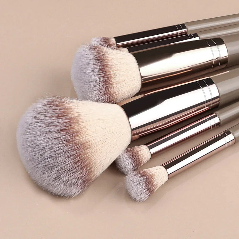 KTM-146835 Makeup Brush Set - 3 to 20 Pcs Soft Synthetic Hair Tools for Foundation, Eyeshadow, Blush, Highlighter, and Concealer