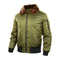 KTM-149267 Men's Retro American Flight Suit Jacket Winter Wool Collar Cotton Blouson Casual Style Zipper Closure Canvas Finished Product